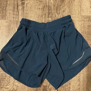 Navy lululemon shorts